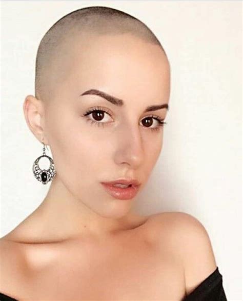 Pin By Rob Caldar On Bald Buzzed But Beautiful Shaved Hair Women Bald Women Shaved Head Women