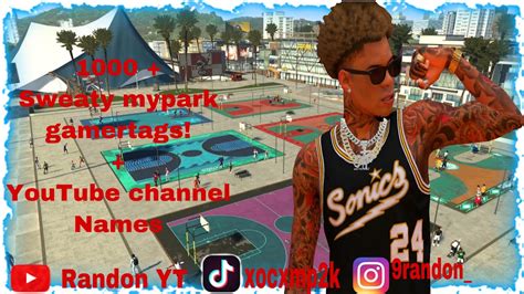 1000sweaty 2k Namescomp Stage Mypark Gamertags Youtube Channel