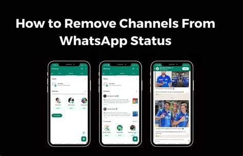 How To Remove Channels From Whatsapp Status A Step By Step Guide