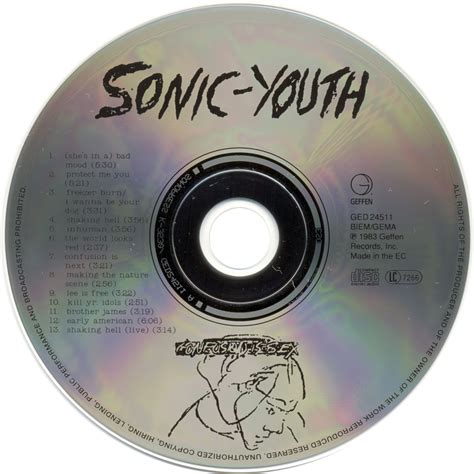 Carátula Cd De Sonic Youth Confusion Is Sex Portada