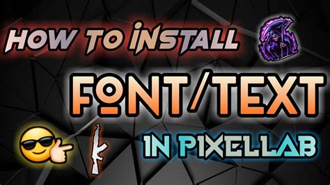 How To Install Custom Fonts In Pixellab 2020 Youtube