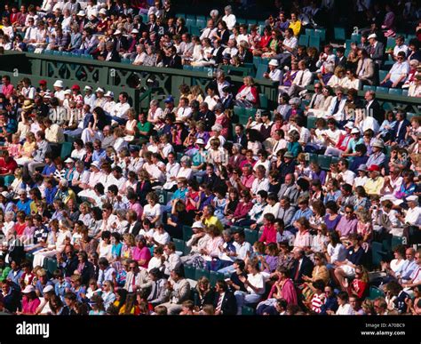 Wimbledon Tennis Spectators High Resolution Stock Photography And