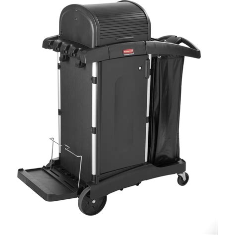 Rubbermaid Commercial High Security Cleaning Cart Aluminum Plastic