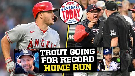 Mike Trout Is Going For A Record Home Run Tonight Baseball Today