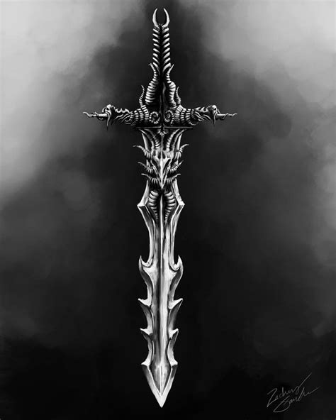 Demon Sword By Callthistragedy1 On Deviantart With Images Sword