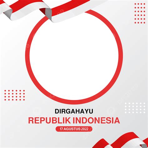 Twibbon Dirgahayu Hut Republik Indonesia 17 Agustus Png Vektor Fondo