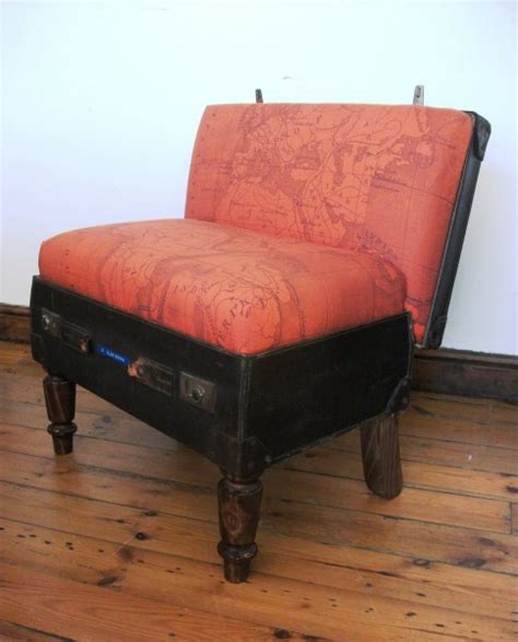 Recycled Suitcase Chairs Shelterness