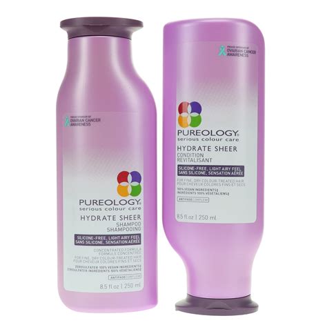 Pureology Hydrate Sheer Shampoo 85 Oz And Conditioner 85 Oz Combo