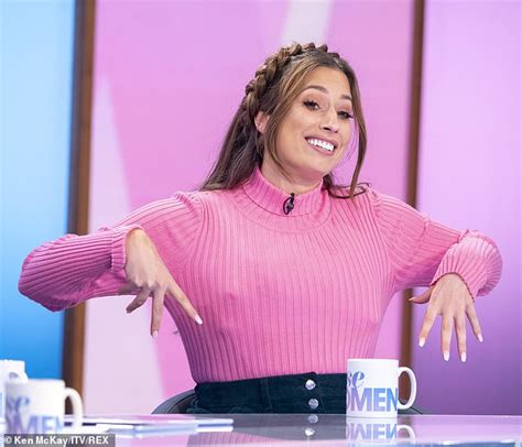 Stacey Solomon Tries Out Kim Kardashians Breast Lift Tape Daily Mail Online