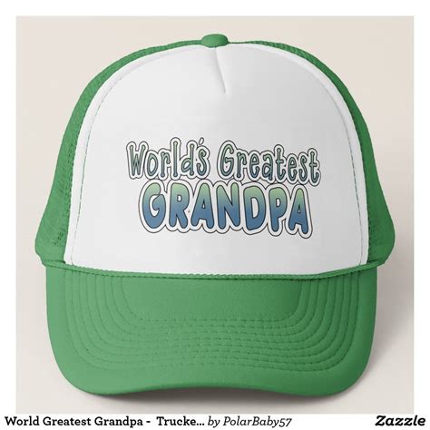 World Greatest Grandpa Trucker Hat Zazzle