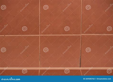 Brick Orange Wall Tiles Are Square For Installation Spacing And Beauty