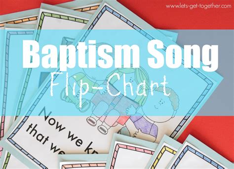 Baptism Song Flip Chart Free Printable Primary Singing Time Lds