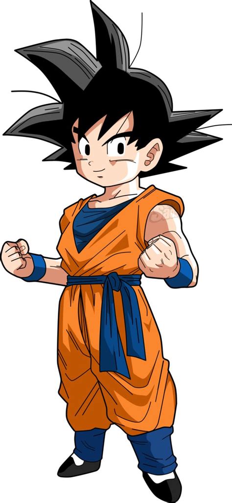 A Drawing Of Gohan From Dragon Ball