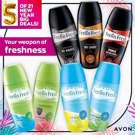 Avon Feelin Fresh Antibacterial Roll On Deodorant 40ml Shopee Philippines