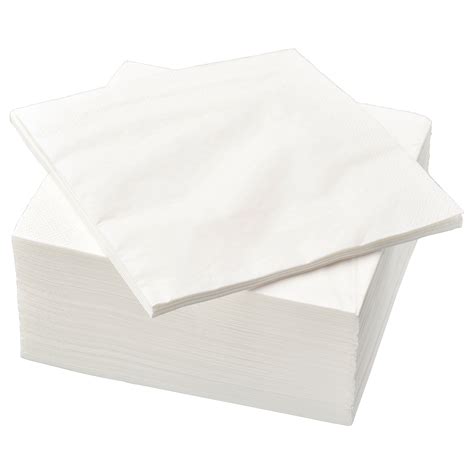 fantastisk paper napkin white 40x40 cm ikea