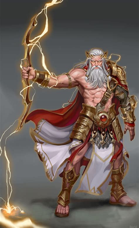Zeus By Oh Yong Roh On Artstation In 2019 Greek Mythology Gods
