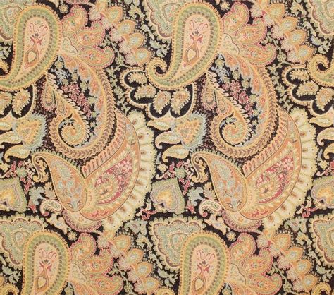 54 Wide Derby Dark Brown Paisley Chenille Upholstery Fabric Sold By