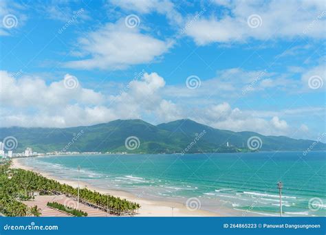 Scenery Of My Khe Beach In Da Nang City Vietnam Landmark And Popular