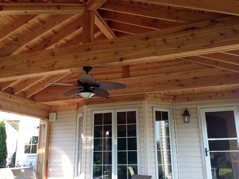 Open Porch With Cathedral Ceiling By Chicagoland Porch Builder