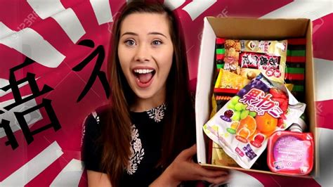 british girl trying japanese candy youtube