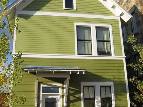 Olive Green Exterior House Color Ideas