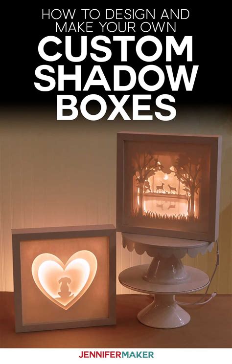 custom shadow box make your own in cricut design space day 2 jennifer maker custom shadow
