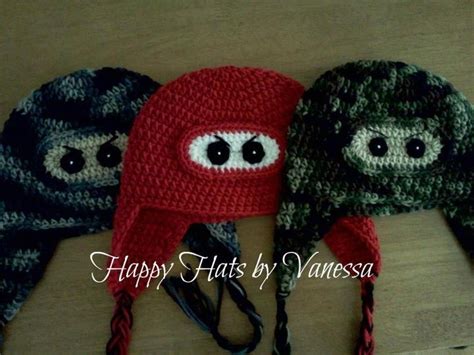 Ninja Hats Crochet Hats Happy Hat Knit Crochet