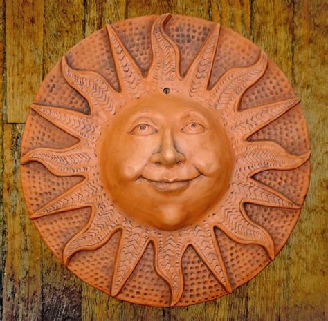 Sun Face By John Pluta Ceramic Sun Pottery Sun Sun Art