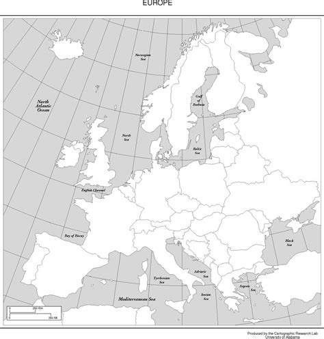 Online Maps Blank Europe Map