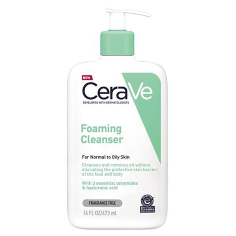 Cerave Foaming Cleanser For Normal To Oily Skin 473ml