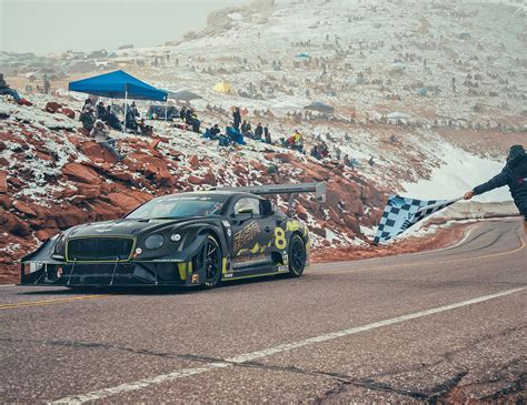 2021 Bentley Continental Gt3 Pikes Peak Racer Finishes Second Running
