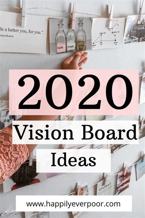 Diy Vision Board Or Wall Under 25 Happily Ever Poor Blogs