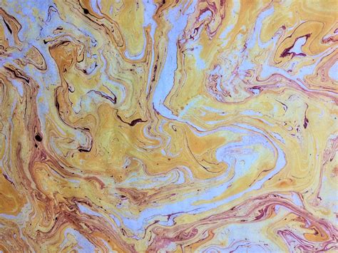 Himalayan Marble Yellowred On Cream A4 Amazing Paper