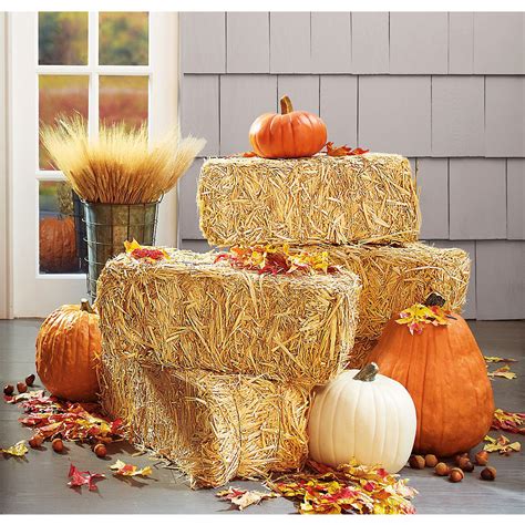 Fake Hay Bales For Decoration Home Decorating Ideas