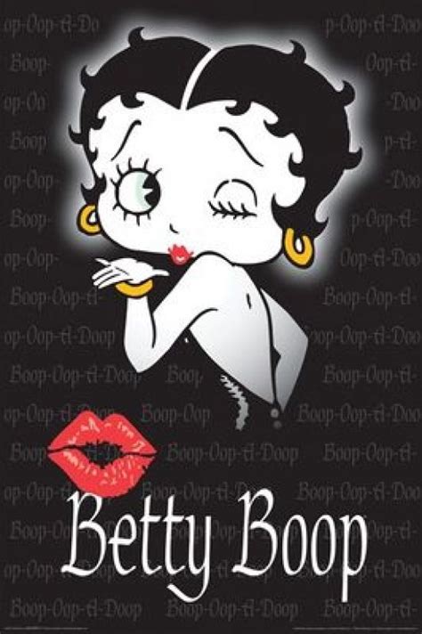 Betty Boop Black Kiss Poster Print 24 X 36 Item Nmr24897