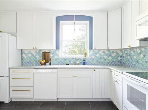 Average costs and comments from typical costs: How Much Will My Tile Cost? | White modern kitchen, Blue ...