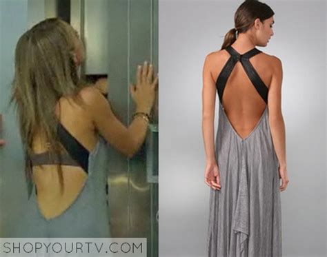 Ghost Whisperer Season Episode Melindas Grey Cut Out Back Dress