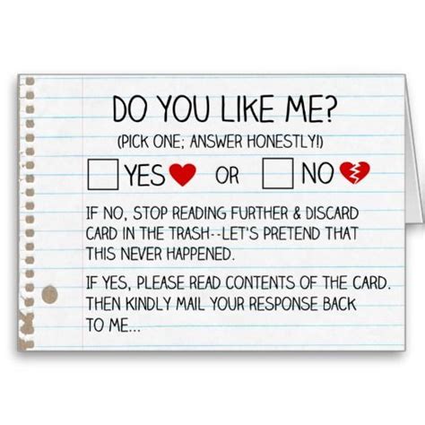Do You Like Me? Cards | Zazzle.com | Funny valentines ...