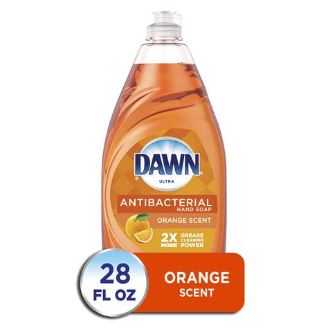 Dawn Ultra Antibacterial Liquid Dish Soap Orange Scent 28 Fl Oz