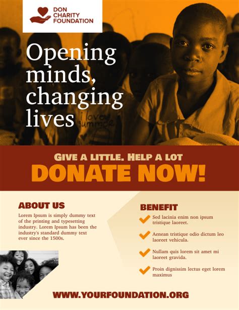 Donation Poor Poster Flyer Template Postermywall