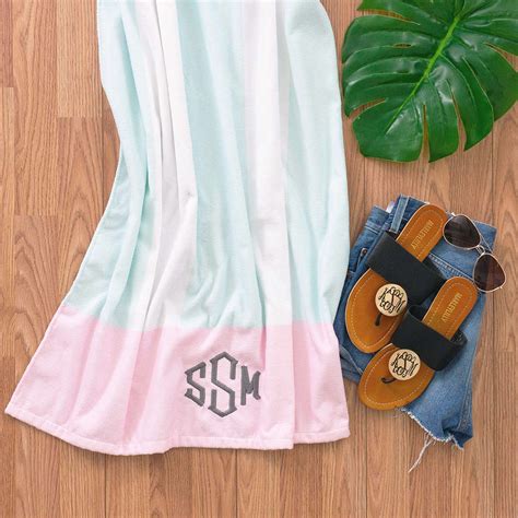 Monogrammed Beach Towels — Personalized Beach Towel