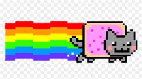 Nyancat Sticker Nyan Cat Logo Png Transparent Png 1024x522