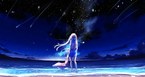 Anime Sea Wallpapers On Wallpaperdog