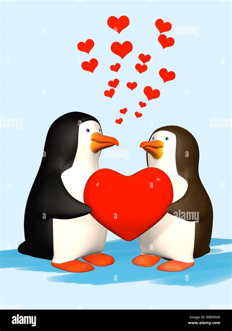 Amor Pareja De Pinguinos Enamorados Animados Pic Tomfoolery