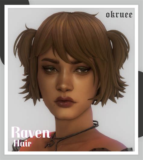 Raven Hair Okruee The Sims 4 Create A Sim Curseforge