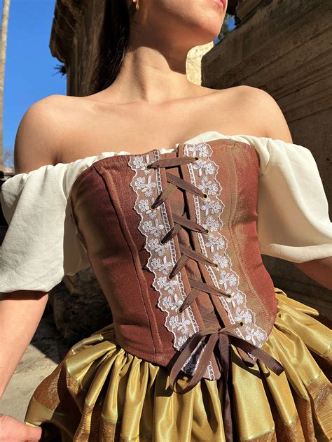 corset top renaissance peasant bodice renfaire corset made etsy canada in 2022 medieval