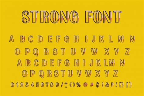 Premium Vector Colorful Font Modern Typography 3d Alphabet Slanted