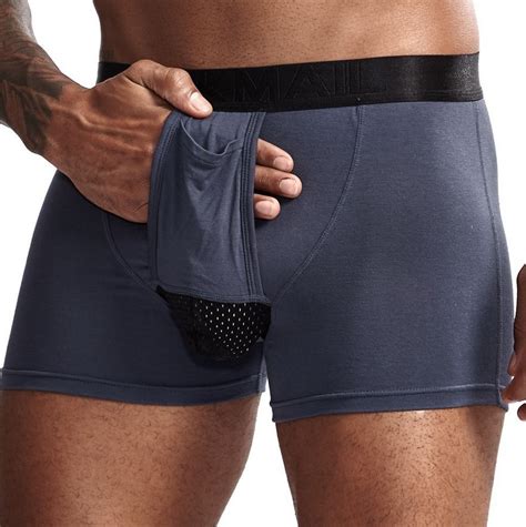 2021 cotton men s underwear scrotum support bag function youth health protection bullets modal u