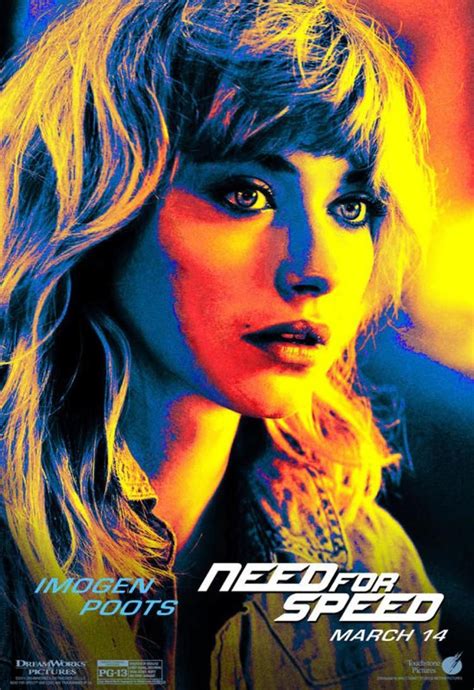 Need For Speed Poster Featuring Imogen Poots 2014 Need For Speed Movie Need For Speed