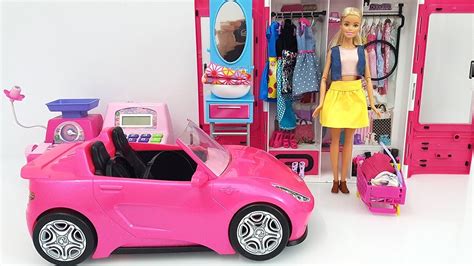 Amazing Barbie Doll Shopping Mall Set With Rainbow Colors Play Doh